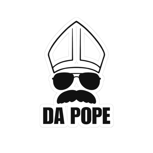 Cool Da Pope Kiss-Cut Stickers for Laptops, Instrument Cases, Book Covers and More
