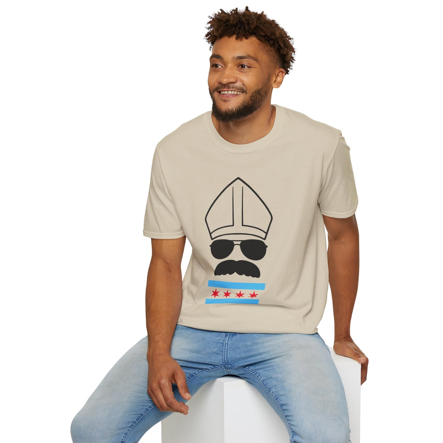 Chicago Flag Da Pope T-Shirt