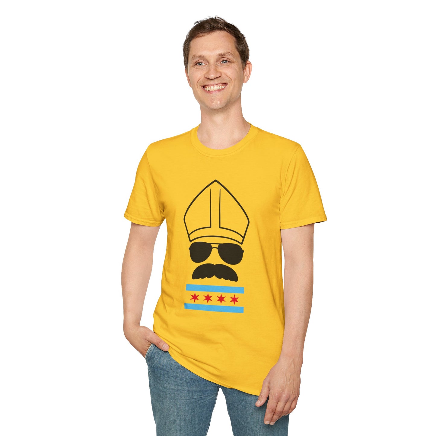 Chicago Flag Da Pope T-Shirt
