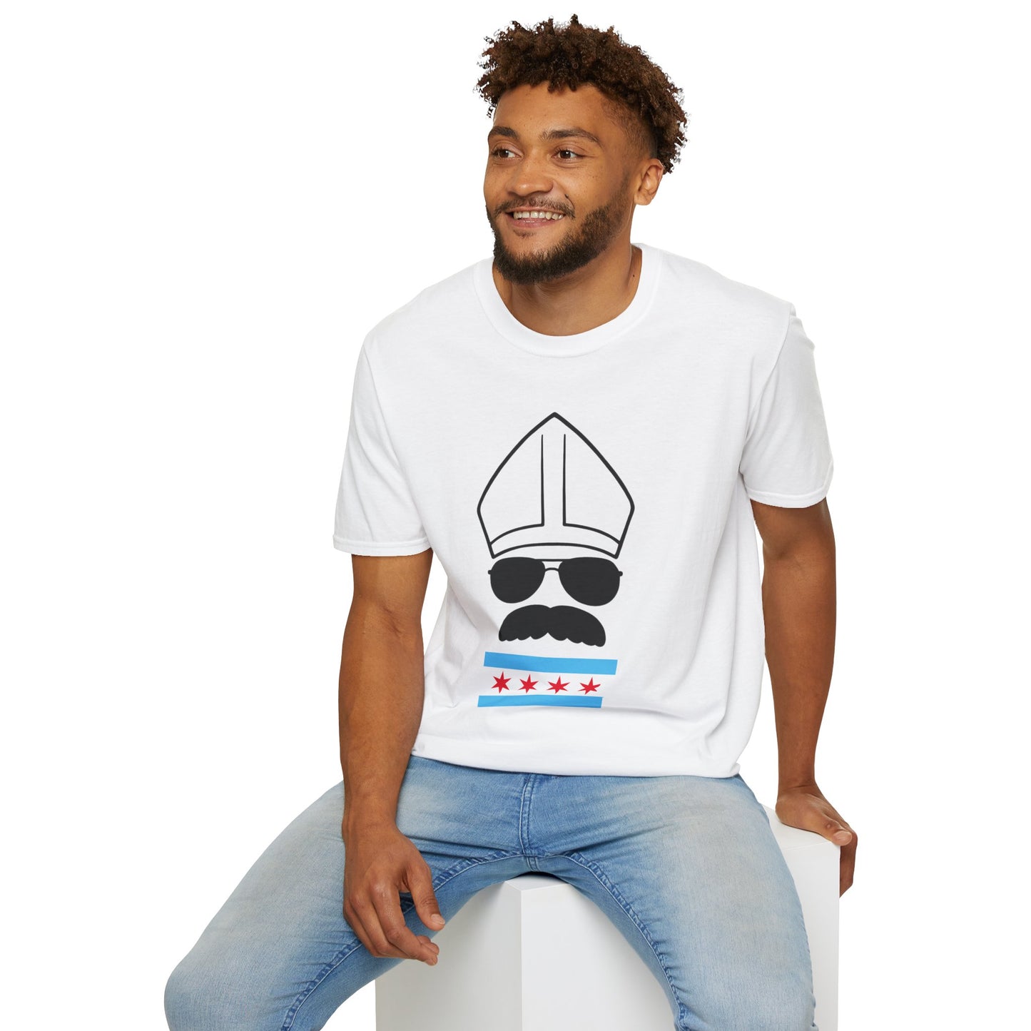 Chicago Flag Da Pope T-Shirt