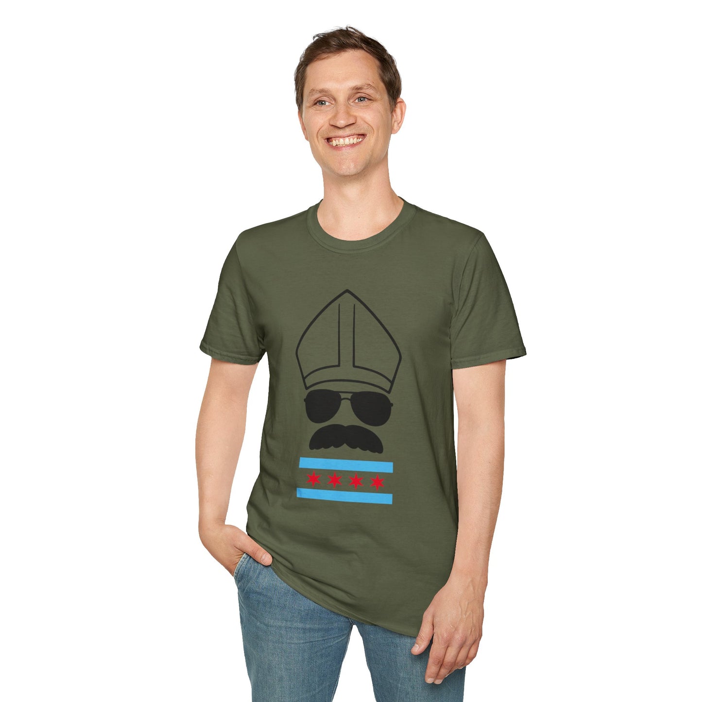 Chicago Flag Da Pope T-Shirt